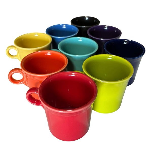 Fiesta Java Mug Lot of 9 Multicolor 12oz Coffee Cups HLC USA Retired Colors